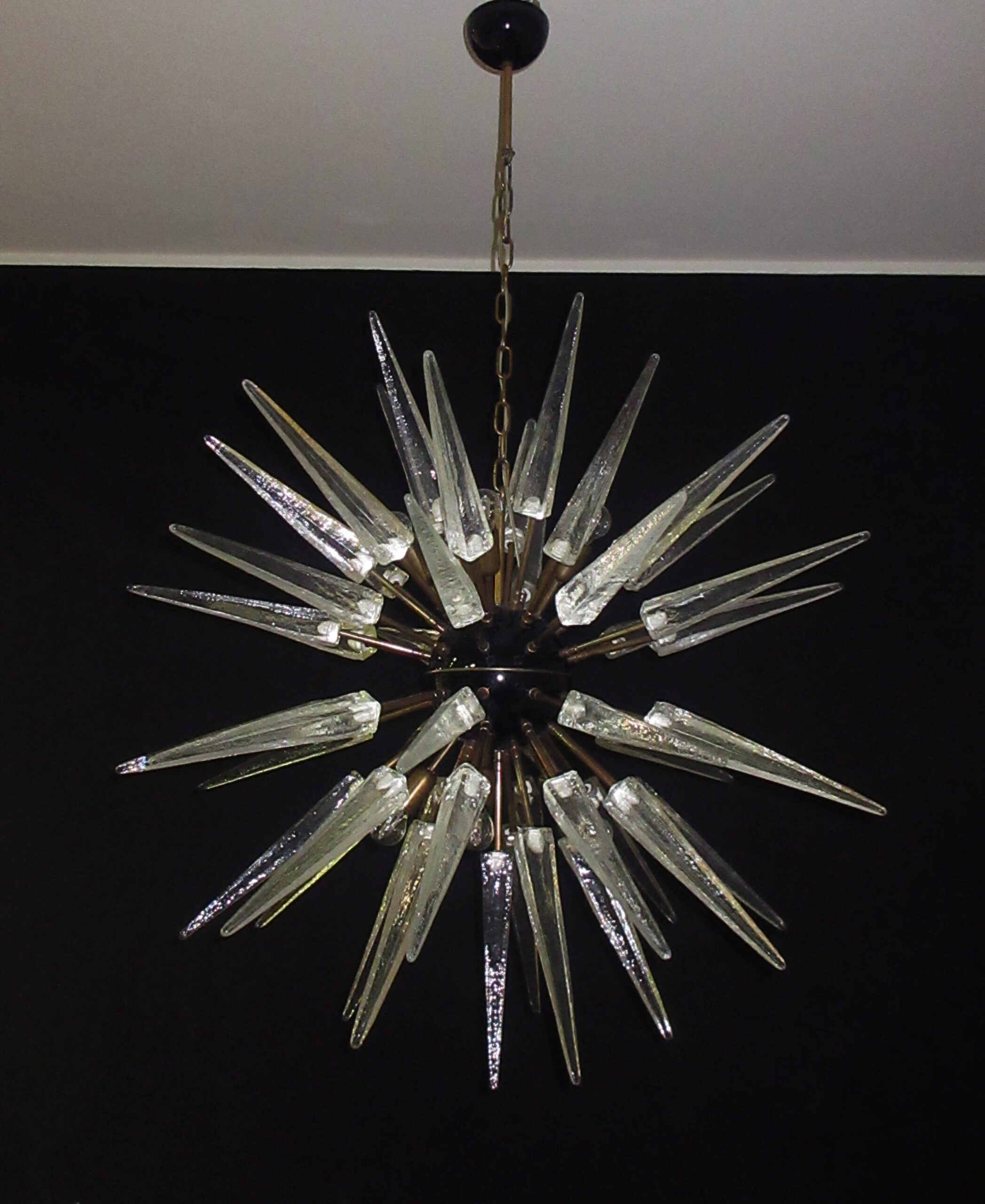 Murano Lysekrone | 51 Klare Sputnik