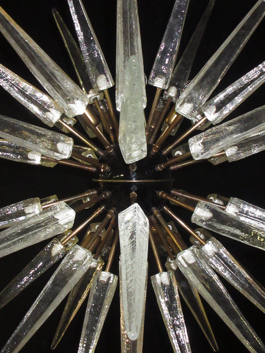 Murano Lysekrone | 51 Klare Sputnik