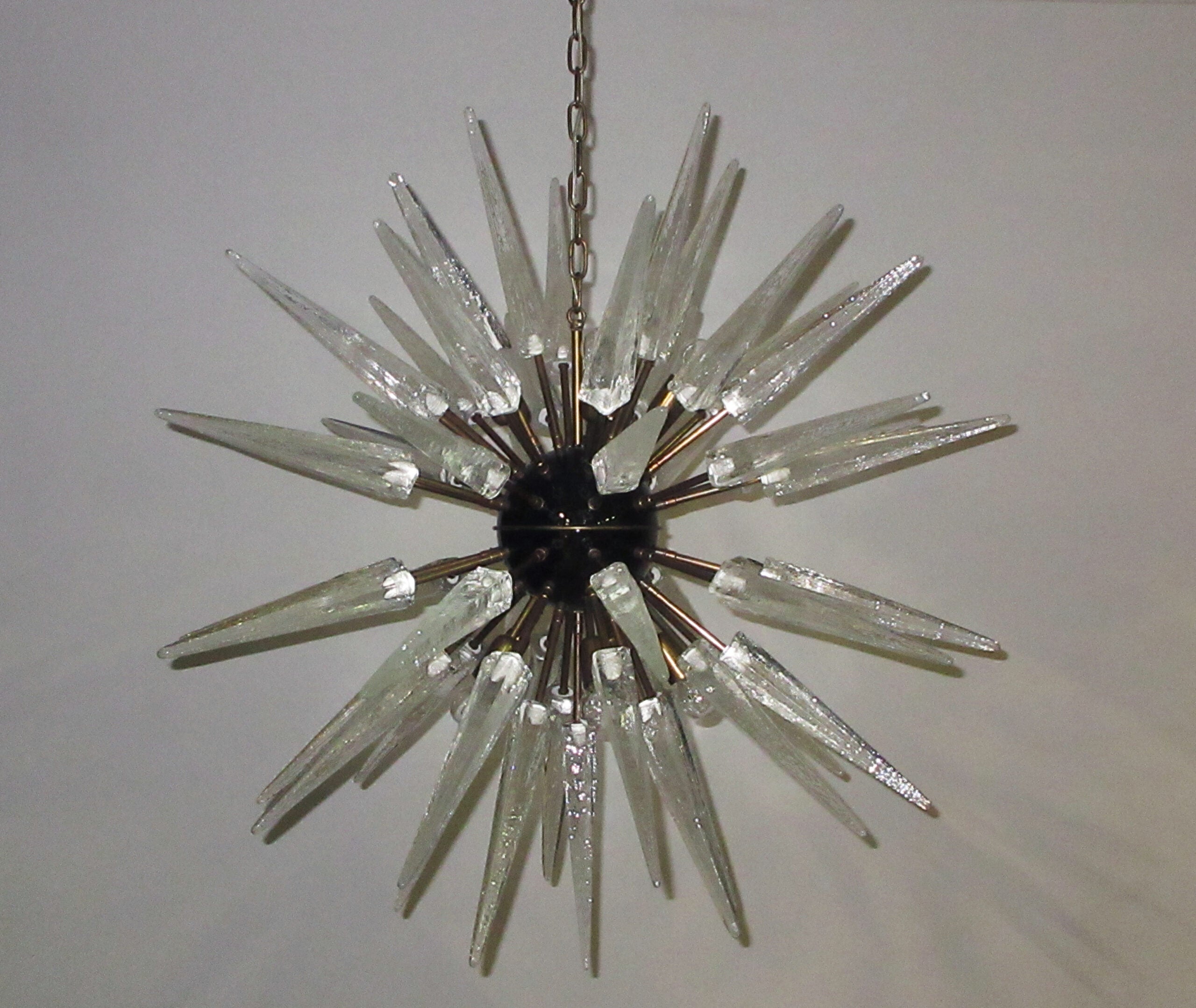 Murano Lysekrone | 51 Klare Sputnik
