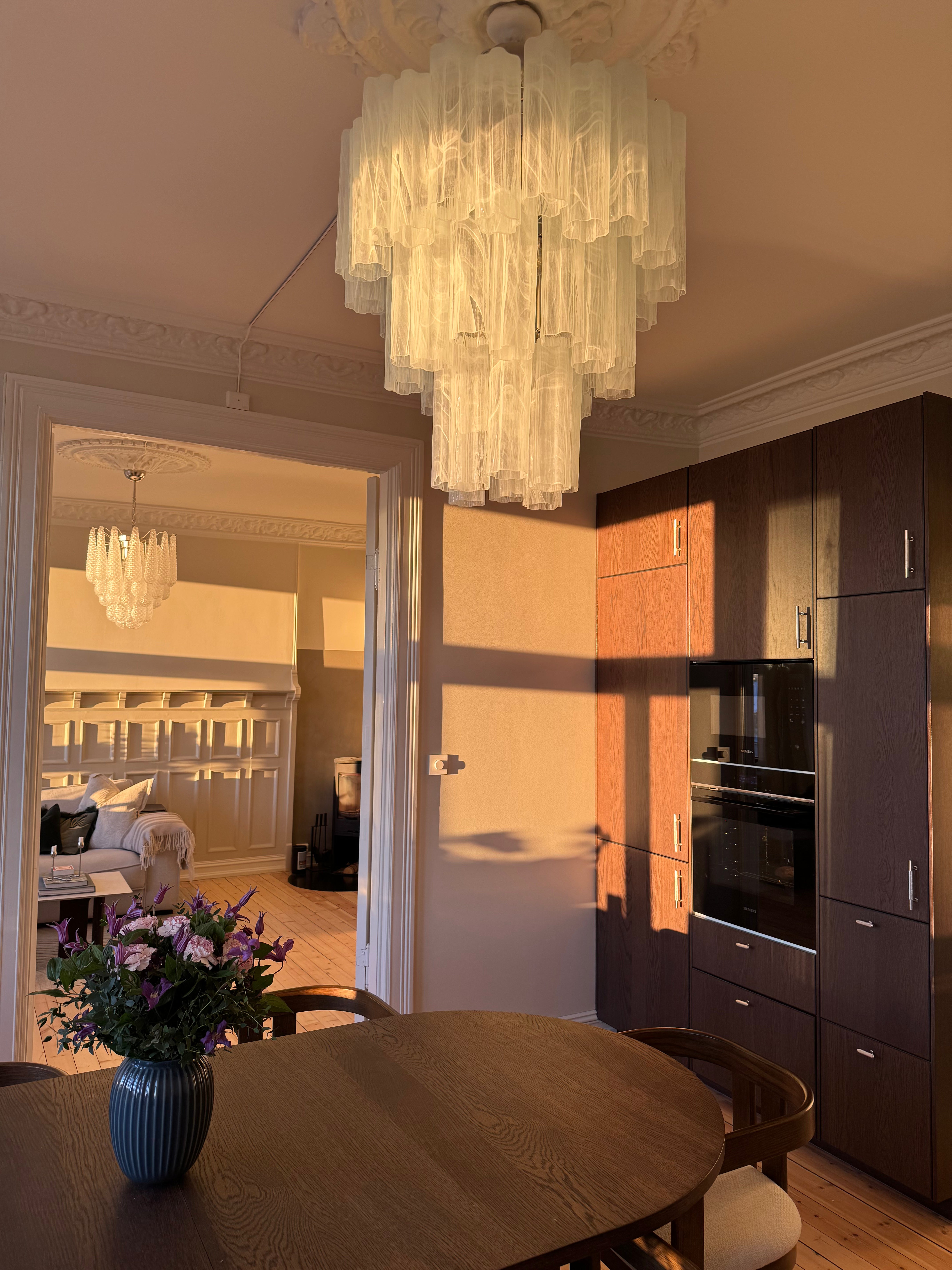 Murano Chandelier – 48 White Alabaster Glass Tubes – detail 2 – Murano Classics