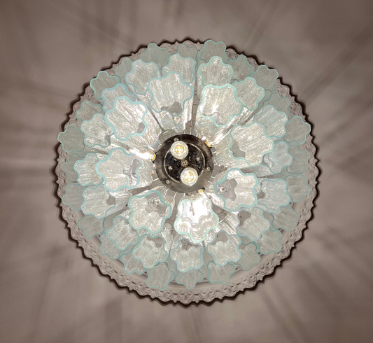 Murano Chandelier | 48 Clear Glass Tubes