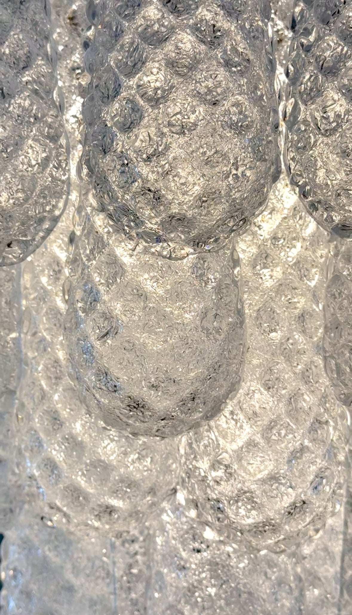 Murano-Kronleuchter | 41 klare Tropfen-Gläser