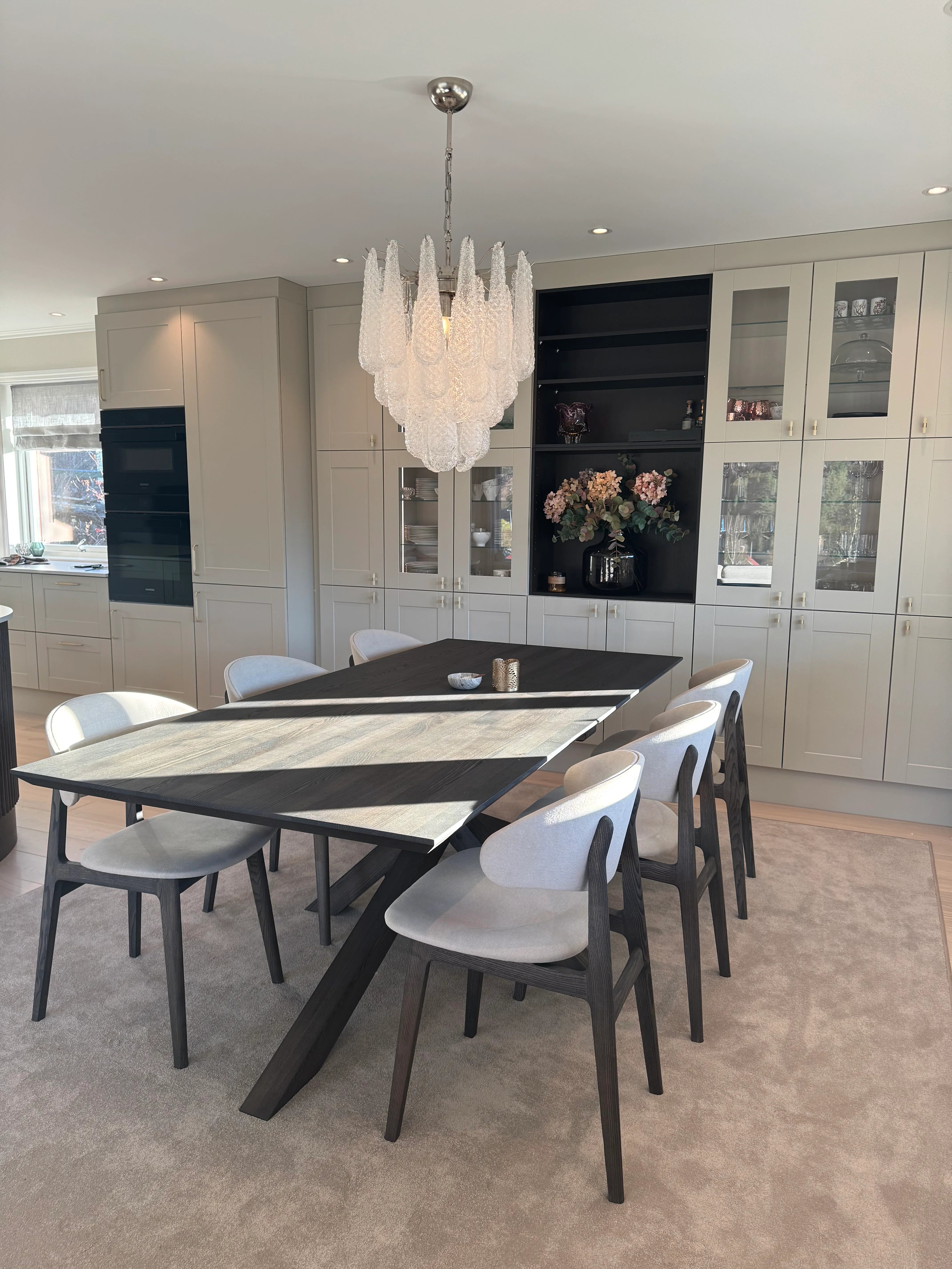 Murano Chandelier | 41 Clear Drop Glass