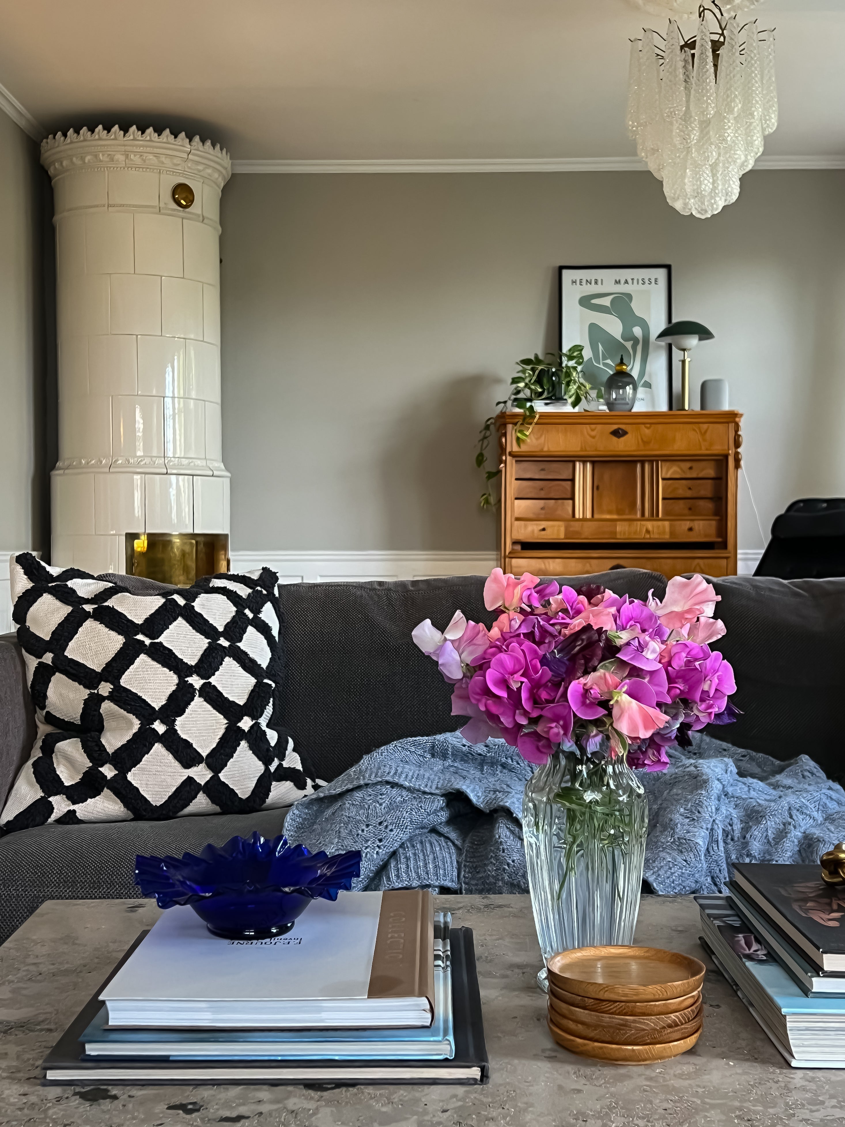 Murano Lysekrone | 41 Klare Dråpeglass