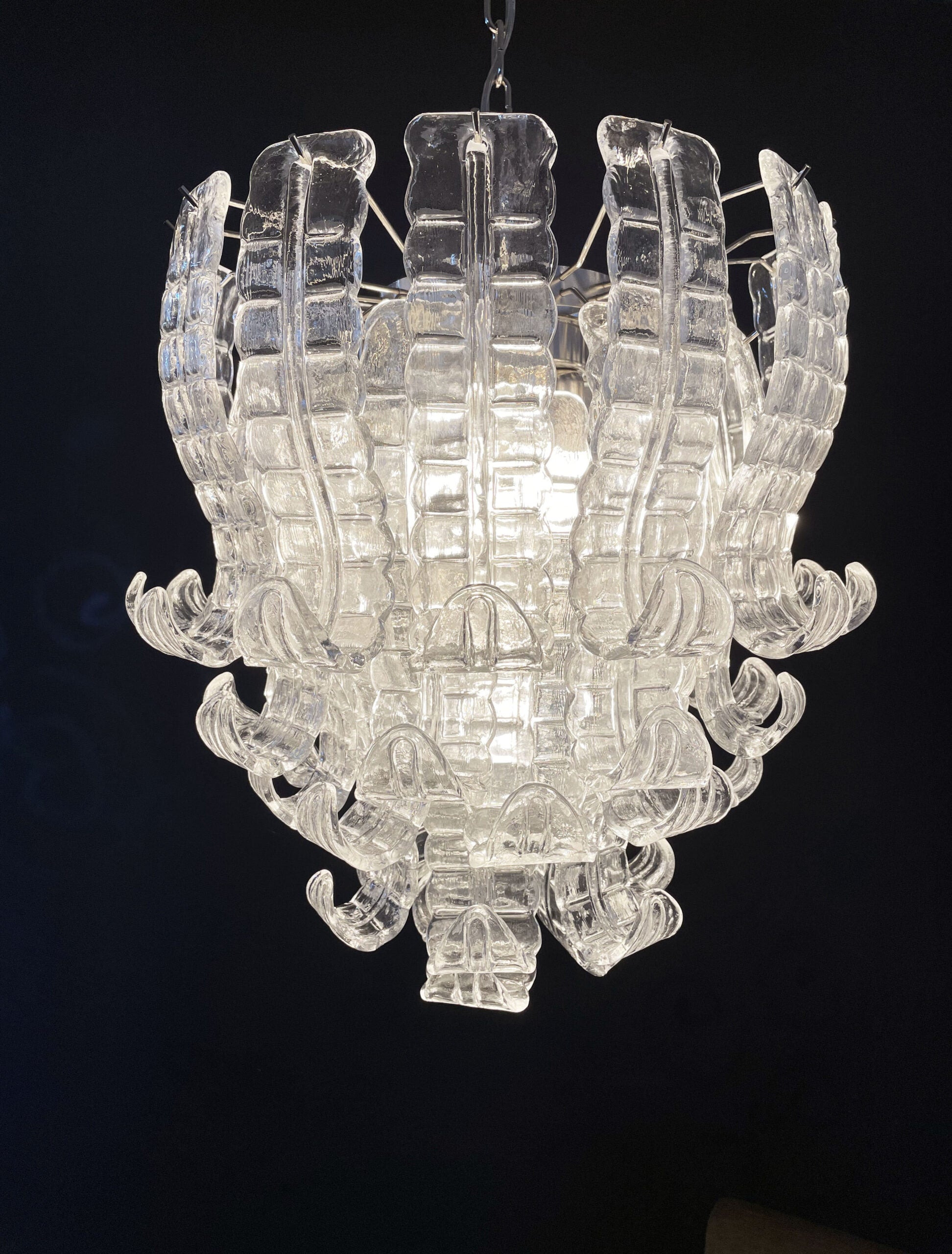 Murano Kroonluchter – 41 Heldere Felciglas – detail 5 – Murano Classics