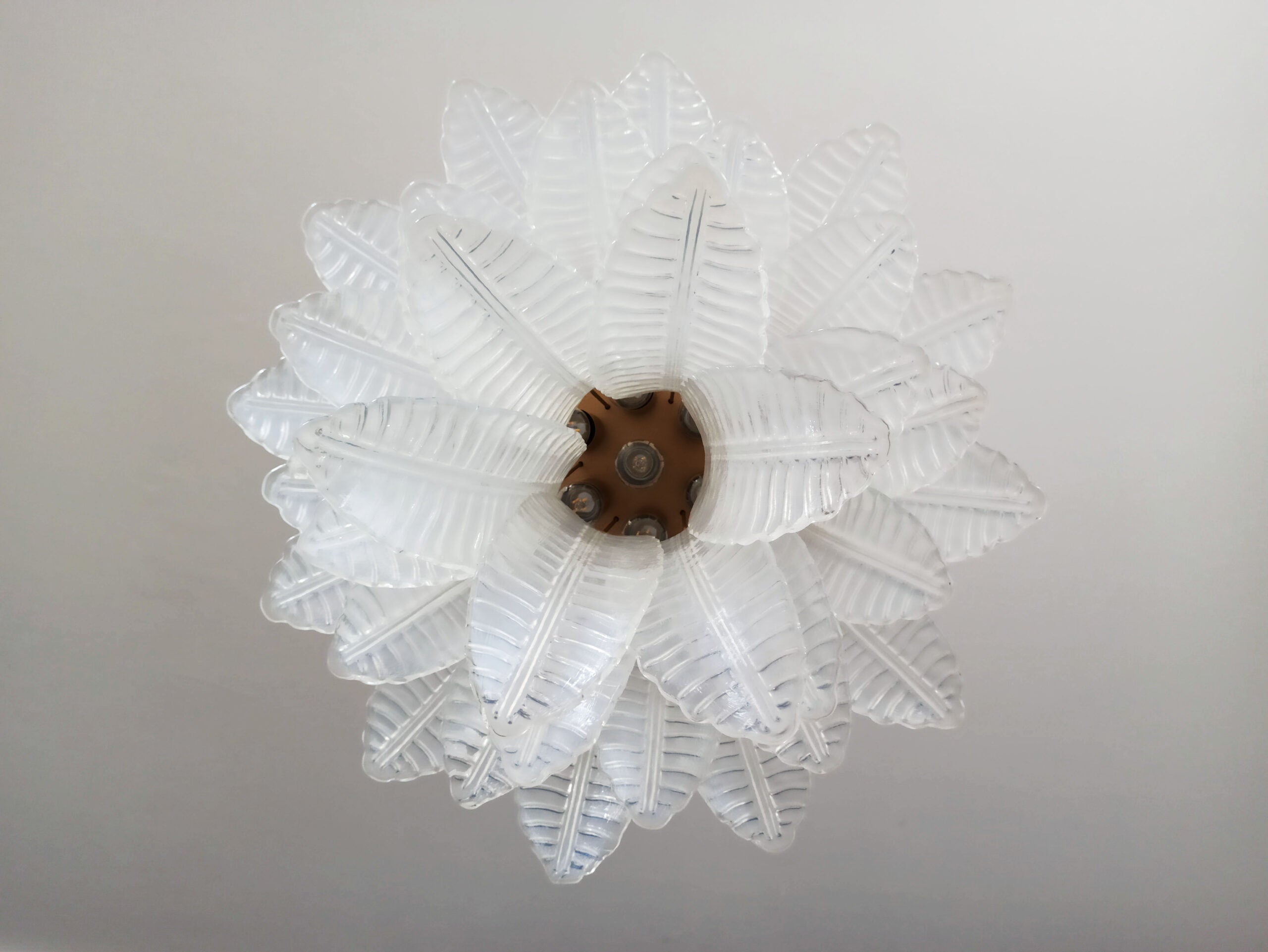 Murano Lysekrone | 36 Klare Iris Felciglass
