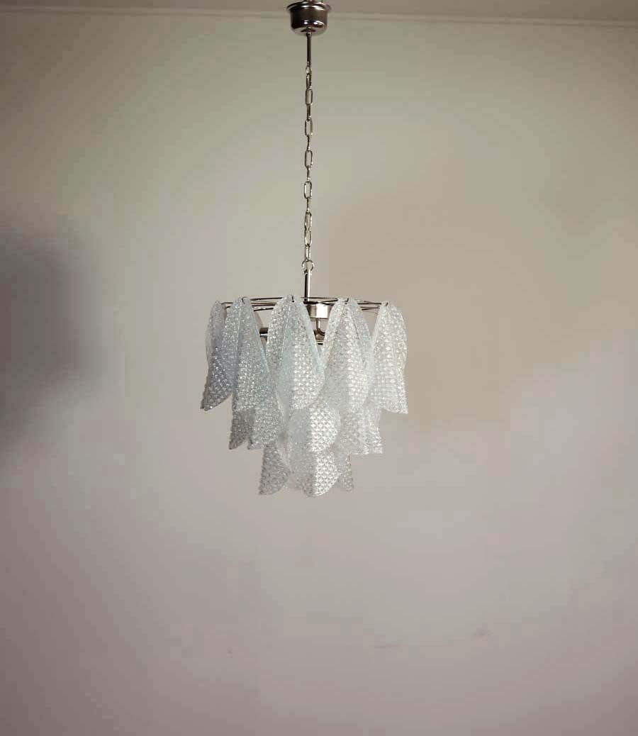 Murano Lysekrone | 23 Klare Rondiniglass