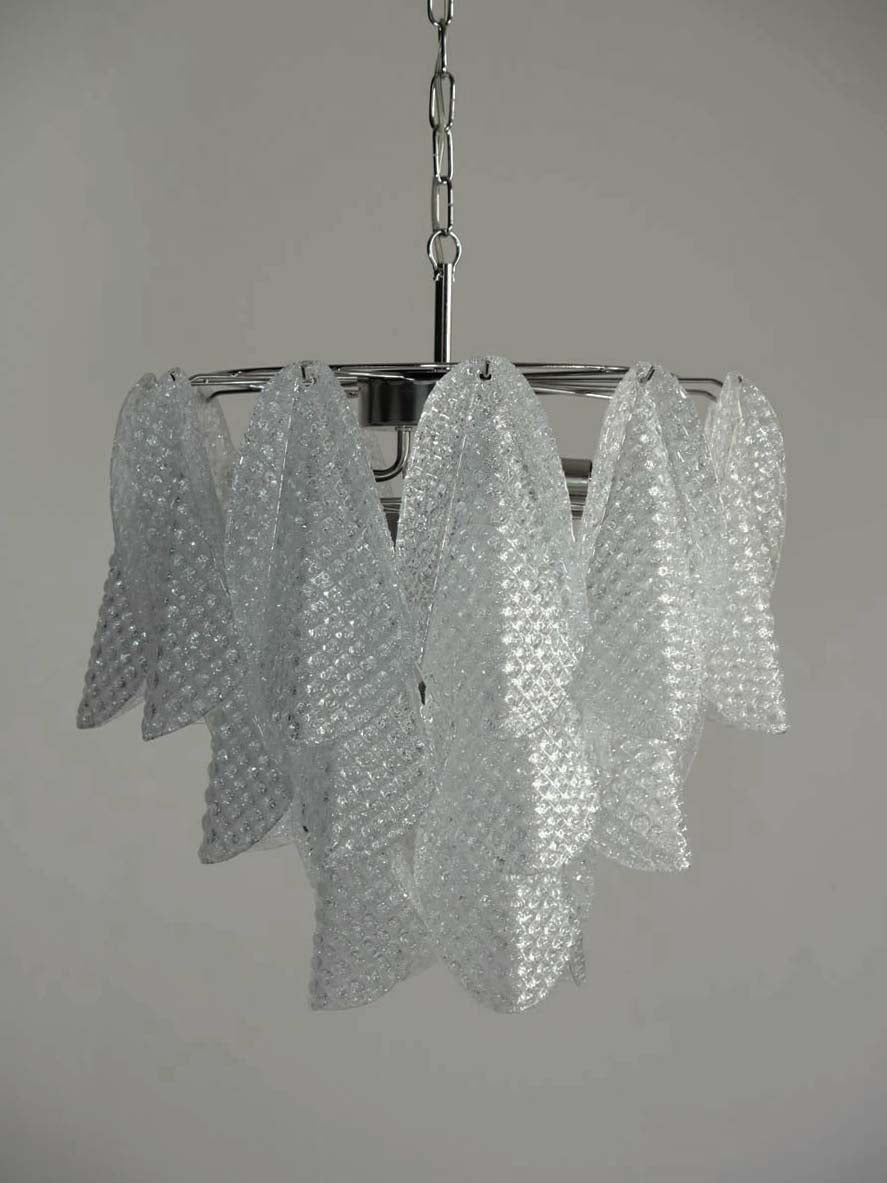 Murano Lysekrone – 23 Klare Rondiniglass – detalj 6 – Murano Classics