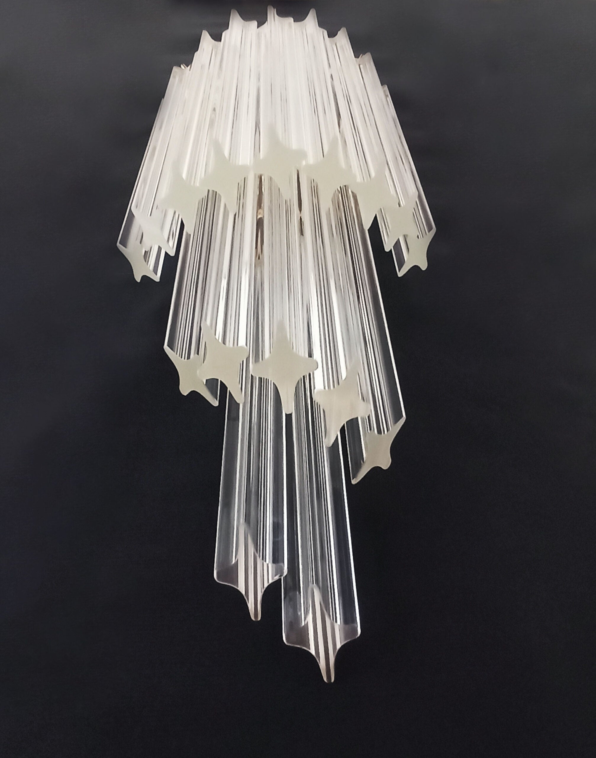 Murano Wall Lamp | 16 Clear Prism Glass | Set of 2