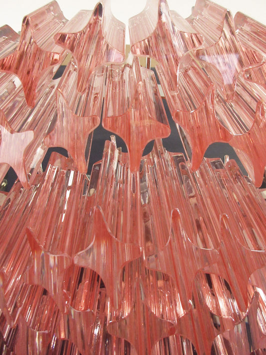 Murano Wandlamp | 63 Roze Prism | 2 stuks