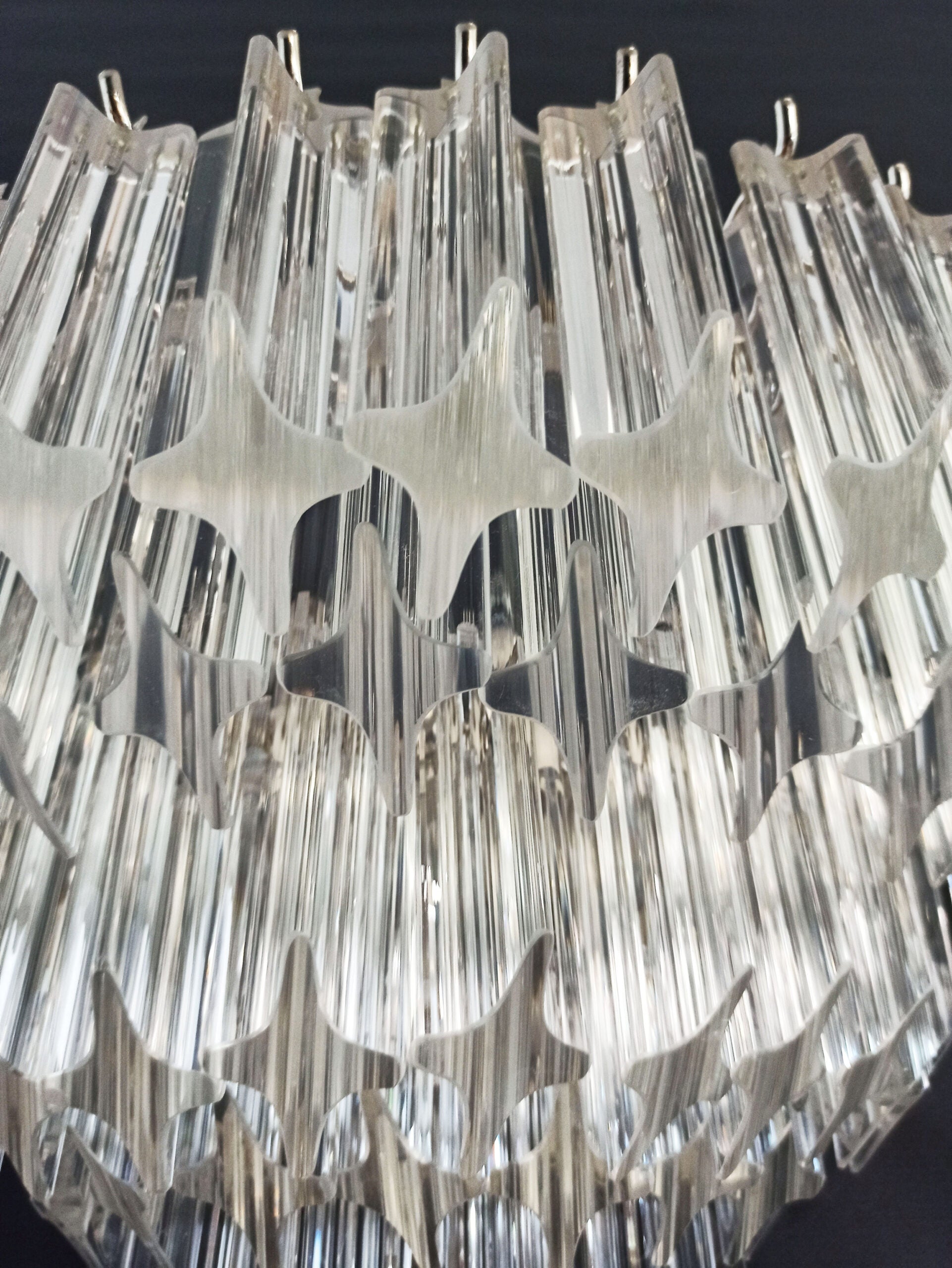 Murano Wall Lamp | 63 Clear Prism Glass | Set of 2