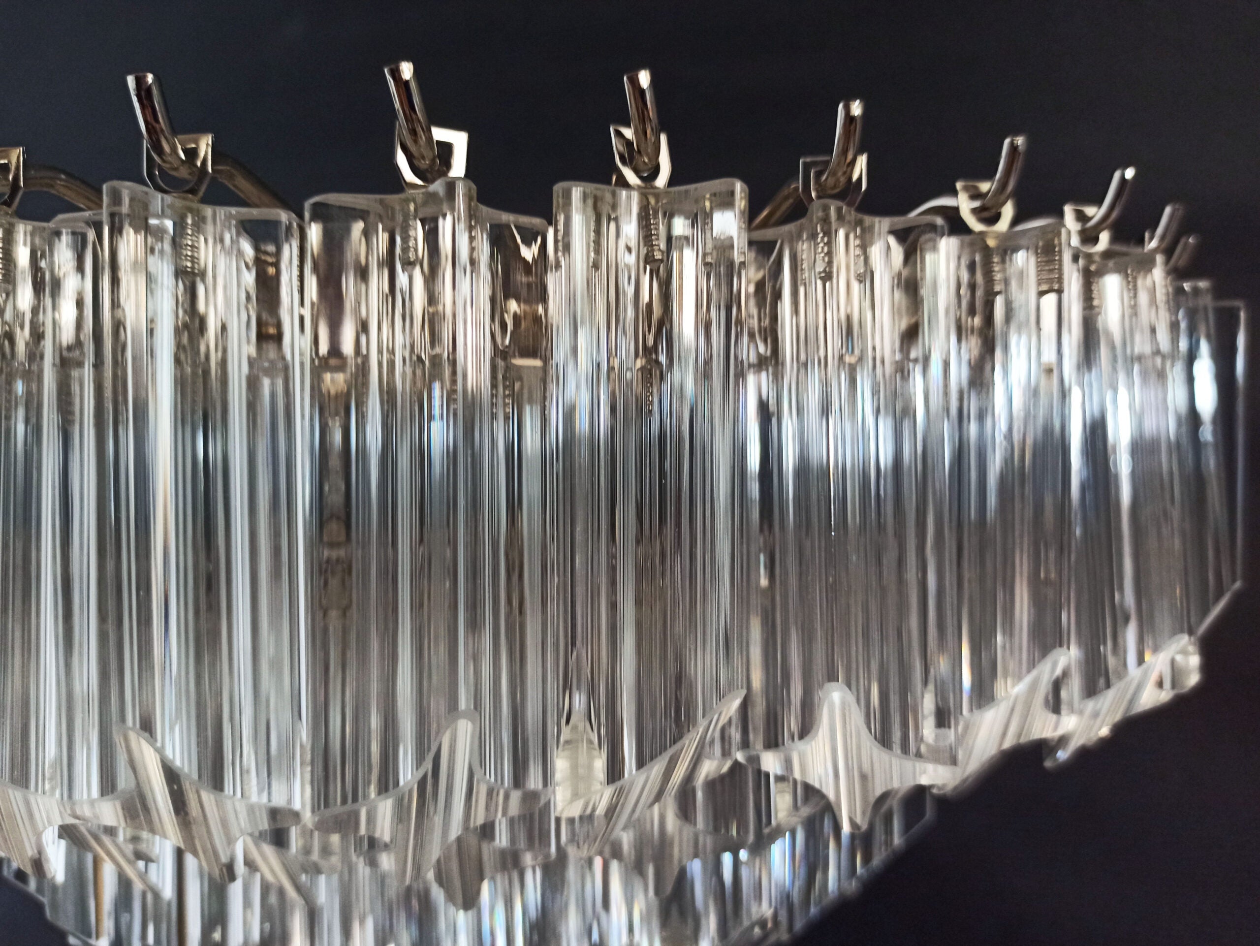 Murano Wall Lamp | 63 Clear Prism Glass | Set of 2