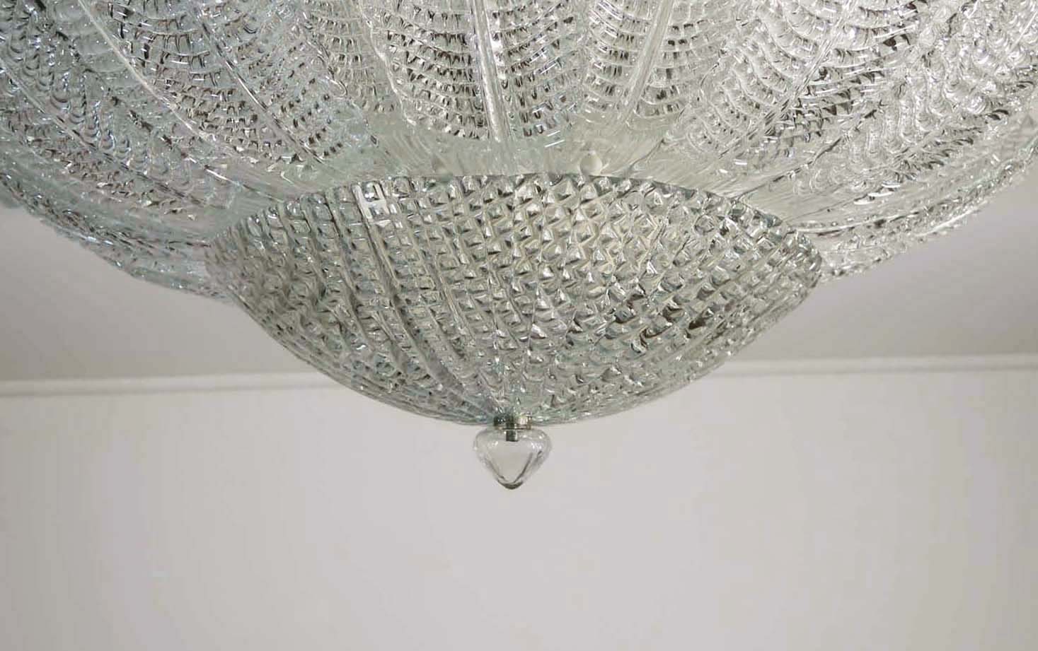 Plafonnier Murano – 25 Barovier Transparents – détail 5 – Murano Classics