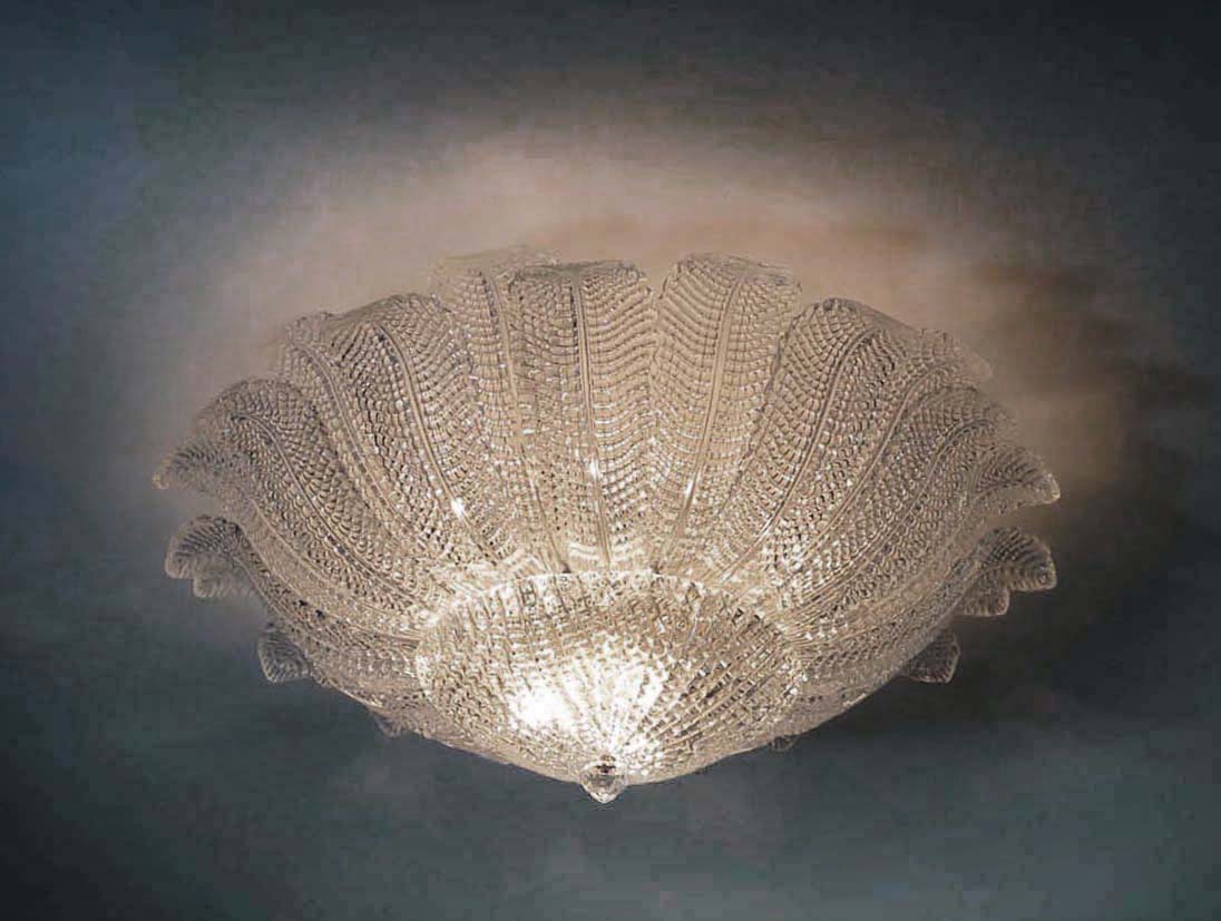 Plafonnier Murano – 25 Barovier Transparents – détail 8 – Murano Classics