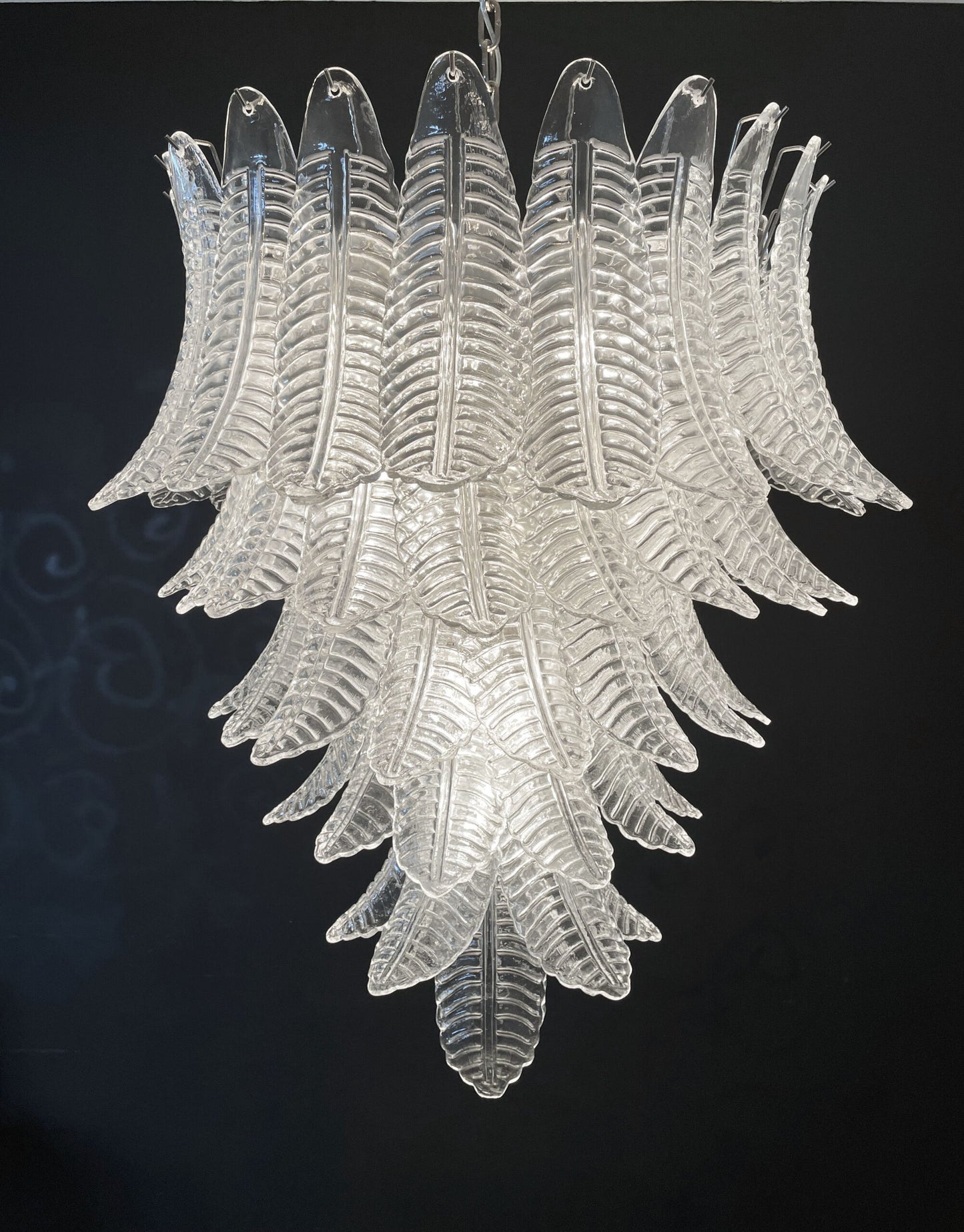 Murano Lysekrone | 75 Klare Felciglass