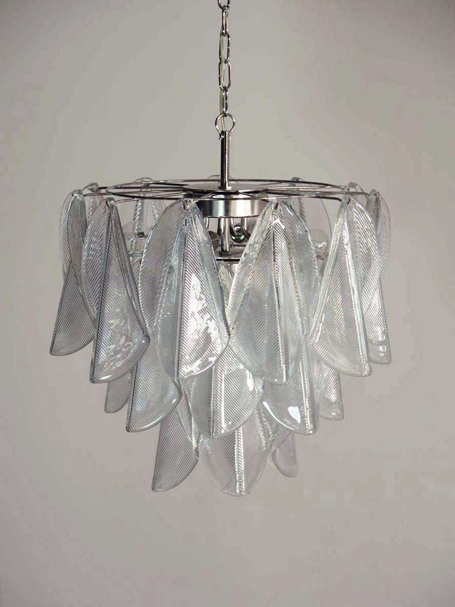 Murano Lysekrone | 23 Klare Rondiniglass