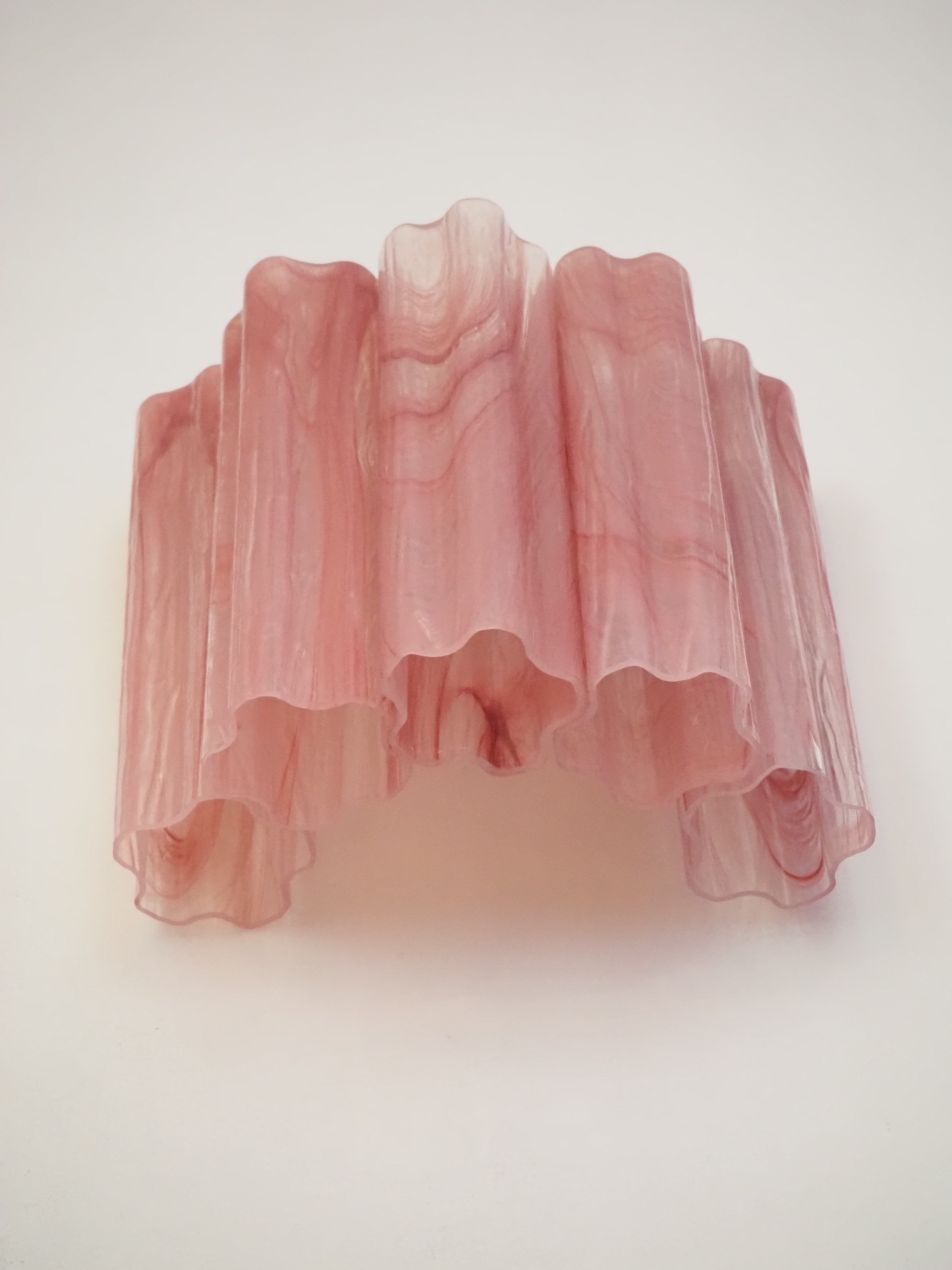 Murano Wandlamp – 5 Roze Alabaster Buisglazen – Set van 2 – detail 9 – Murano Classics