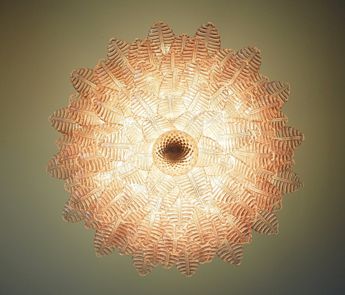 Murano Lysekrone | 100 Rosa Felciglass