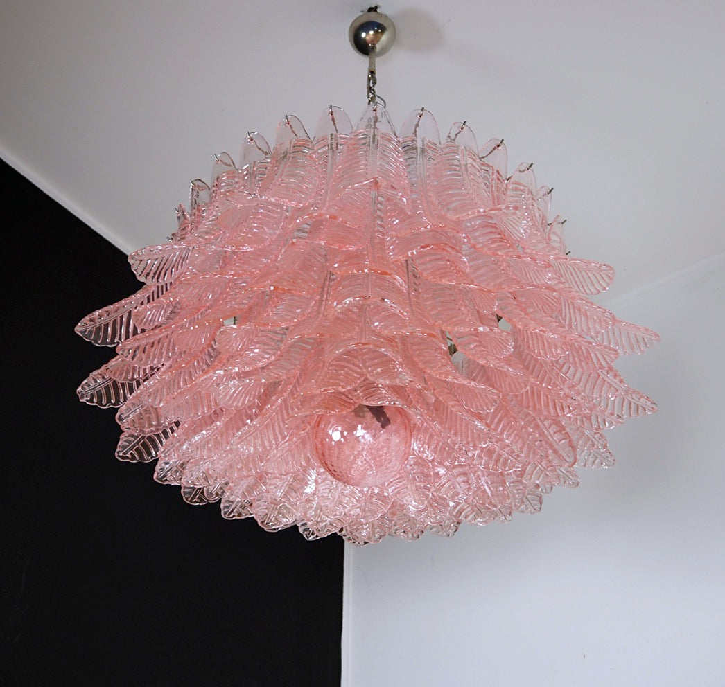 Murano Lysekrone | 100 Rosa Felciglass