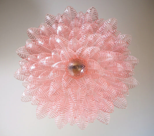 Murano Lysekrone | 100 Rosa Felciglass