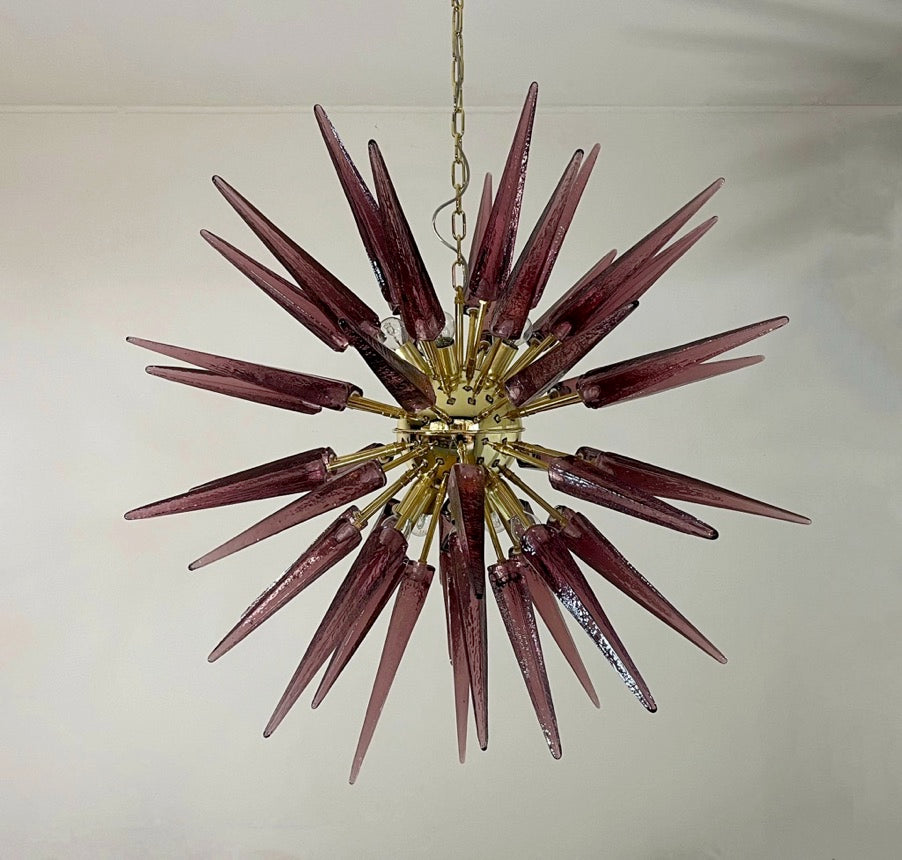 Lustre Murano – 51 Sputnik Violet – détail 7 – Murano Classics
