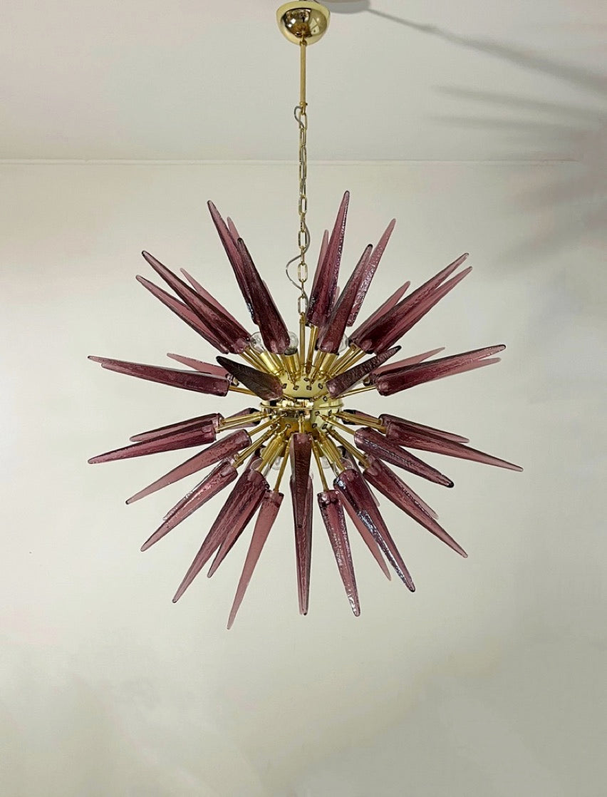 Lustre Murano – 51 Sputnik Violet – détail 6 – Murano Classics