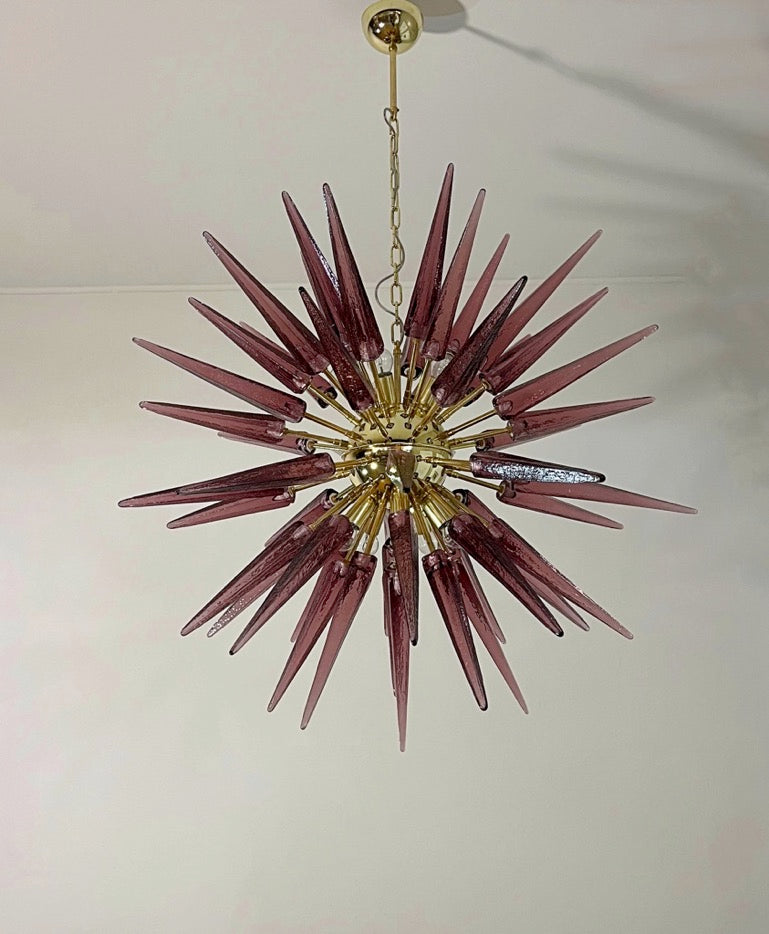 Lustre Murano – 51 Sputnik Violet – détail 5 – Murano Classics