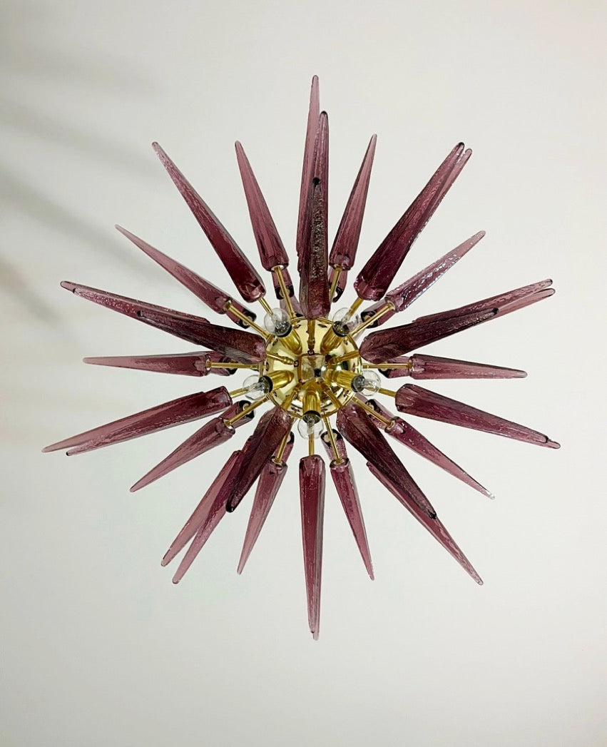 Lustre Murano – 51 Sputnik Violet – détail 3 – Murano Classics