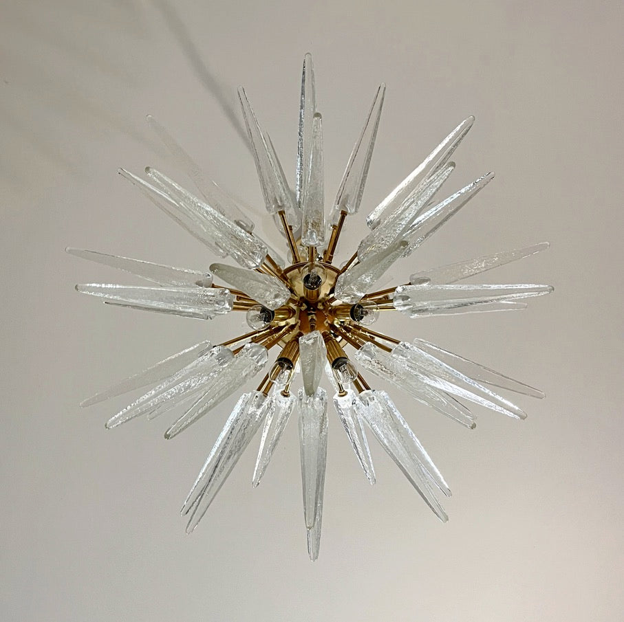 Murano Lysekrone | 51 Klare Sputnik