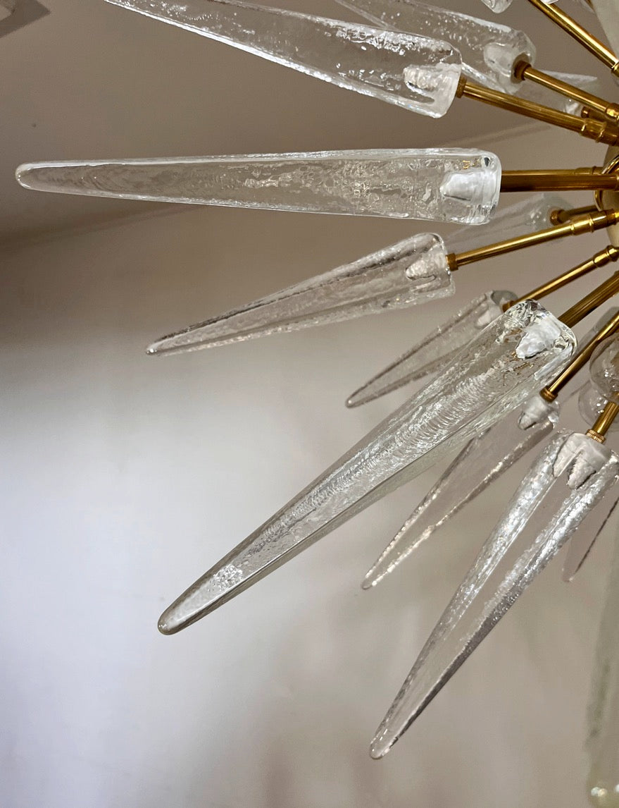 Murano Lysekrone | 51 Klare Sputnik