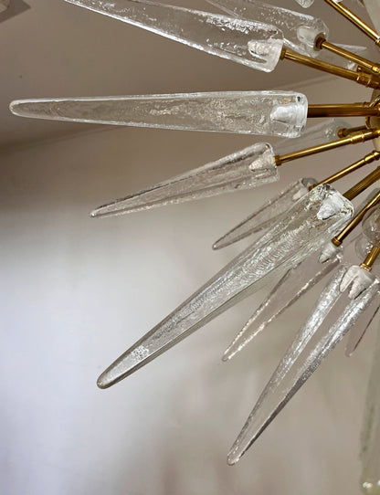 Murano Lysekrone | 51 Klare Sputnik