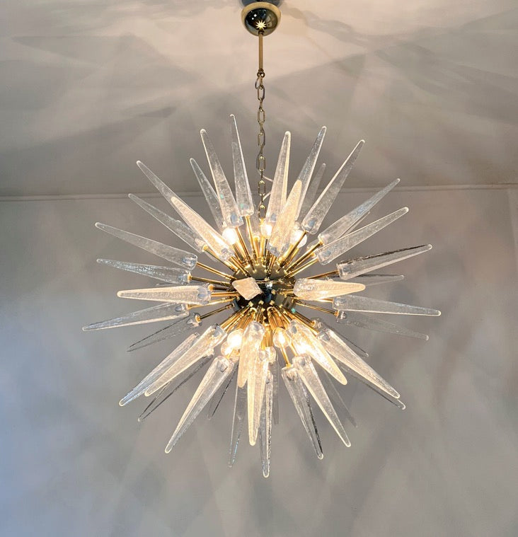 Murano Chandelier – 51 Clear Sputnik – detail 8 – Murano Classics