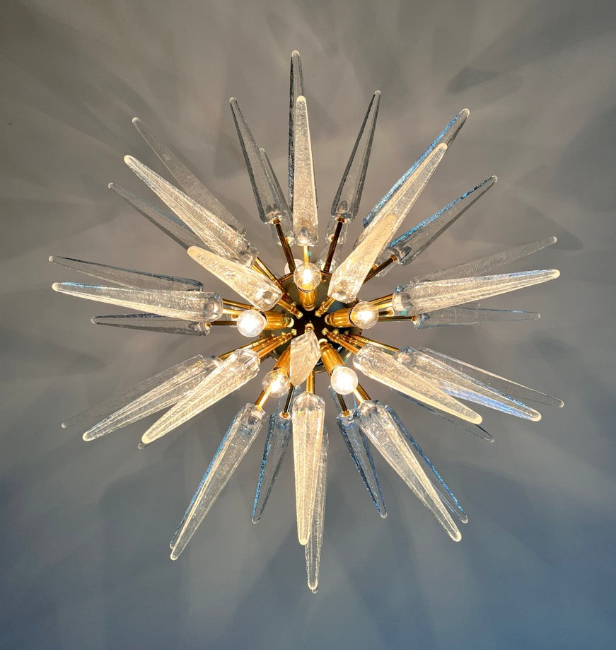 Murano Chandelier – 51 Clear Sputnik – detail 5 – Murano Classics