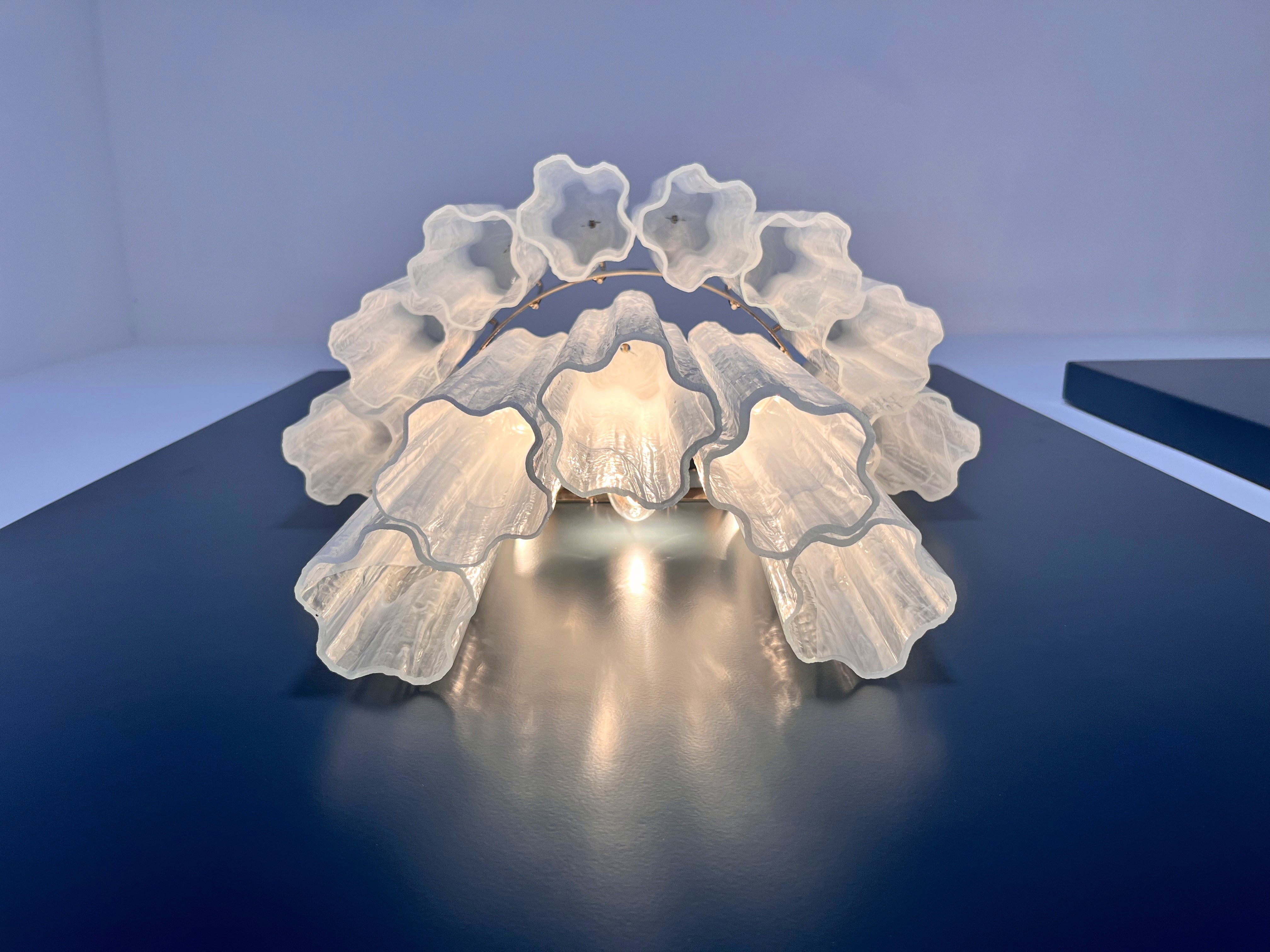 Murano Wandlamp – 13 Alabastwitte Buisglazen – Set van 2 – detail 8 – Murano Classics
