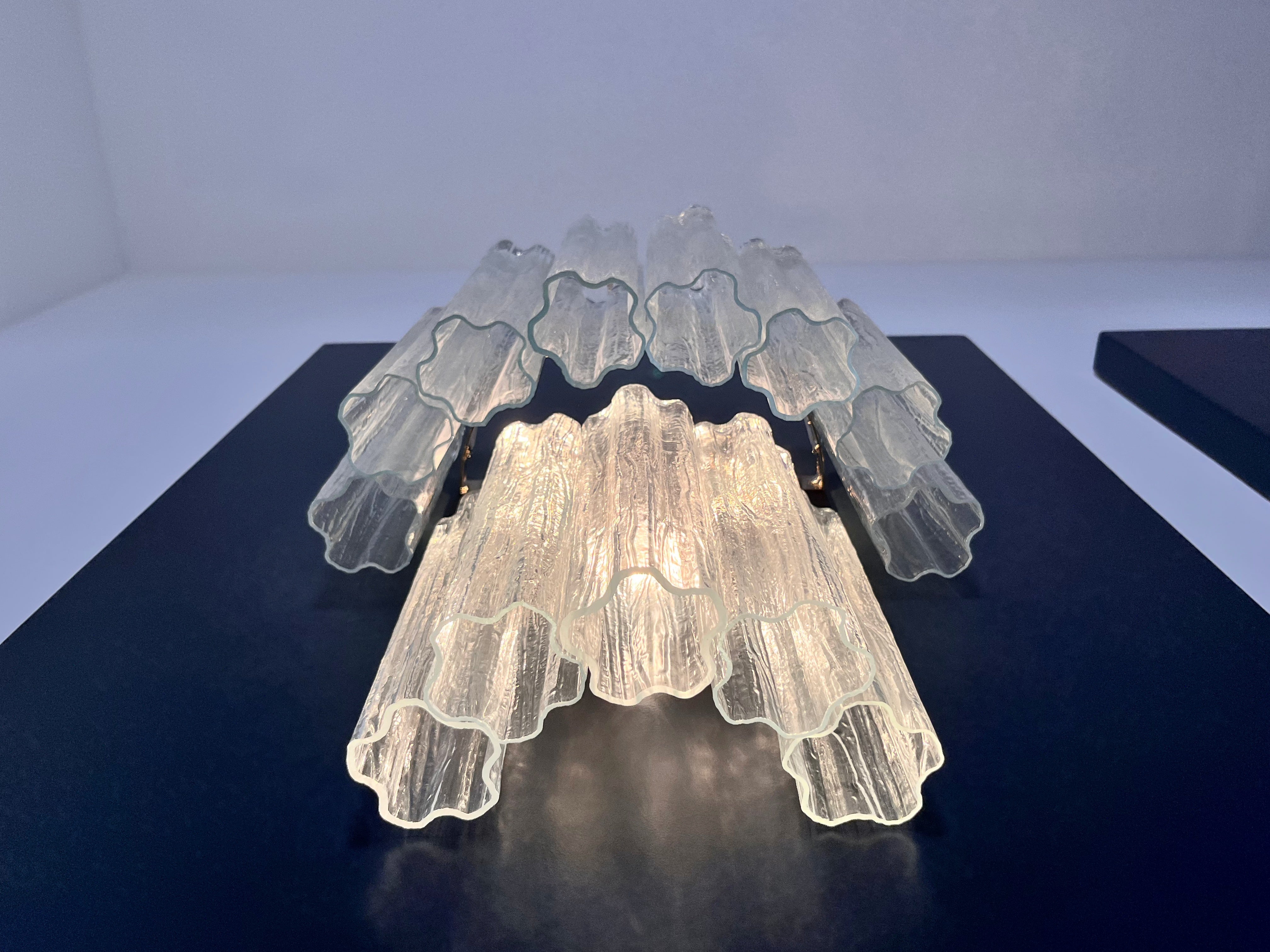 Murano Wandlamp – 13 Heldere Glazen Buizen – Set van 2 – detail 6 – Murano Classics