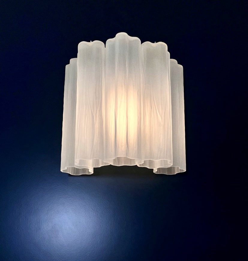 Murano Wandlamp – 5 Matte Buisglazen – Set van 2 – detail 4 – Murano Classics
