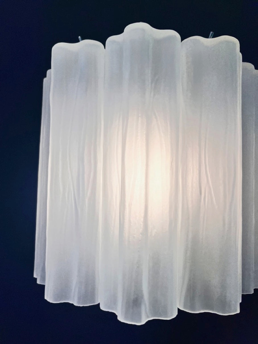 Murano Wandlamp – 5 Matte Buisglazen – Set van 2 – detail 2 – Murano Classics