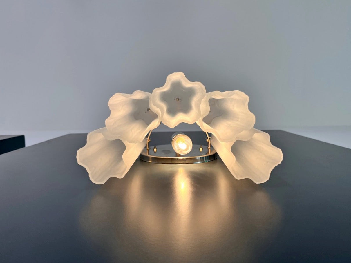 Murano Wall Lamp – 5 Matte Tube Glass – Set of 2 – detail 1 – Murano Classics