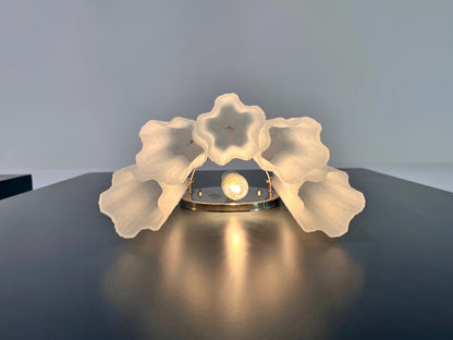 Murano Vegglampe | 5 Etsede Rørglass | 1 par