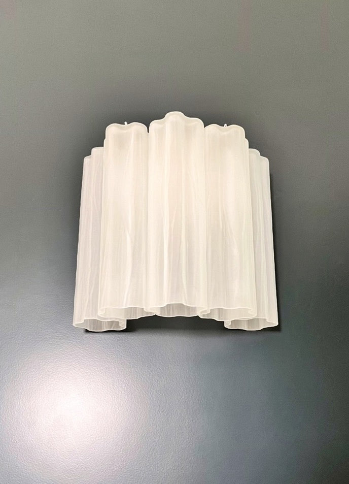 Murano Wandlamp – 5 Matte Buisglazen – Set van 2 – detail 9 – Murano Classics