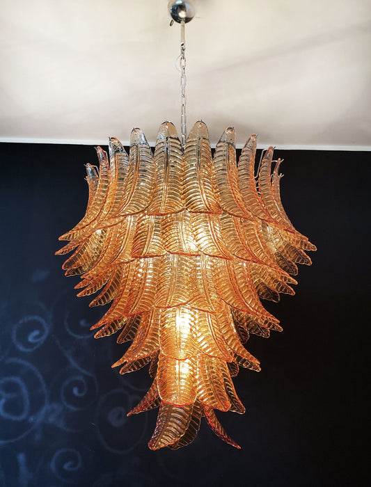 Murano Lysekrone | 75 Gule Felciglass