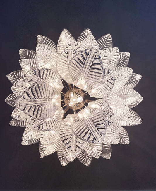 Murano Lysekrone | 52 Klare Felciglass