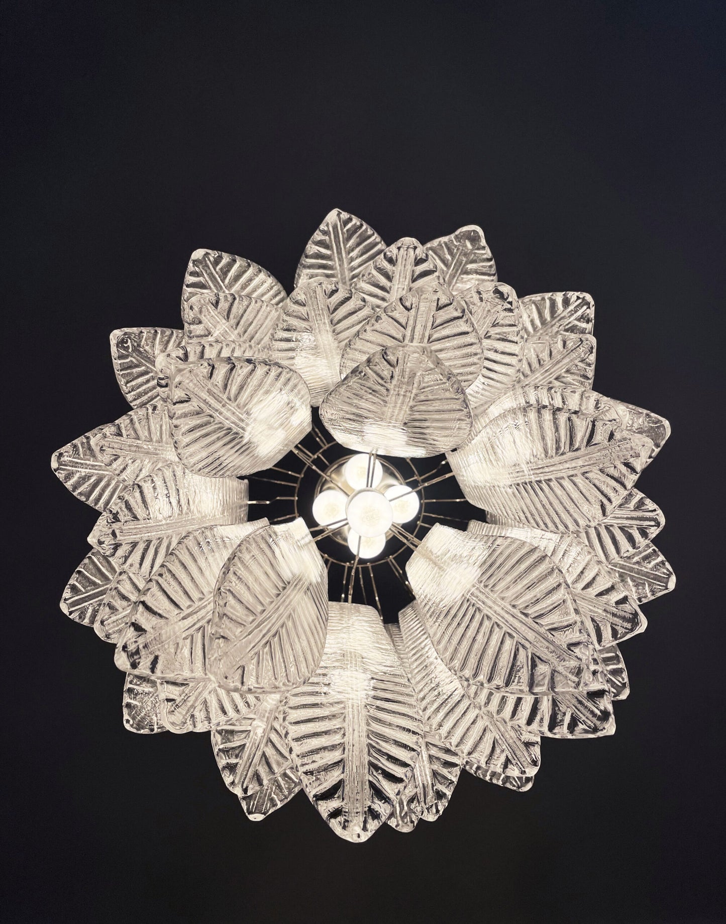 Murano Lysekrone | 41 Klare Felciglass