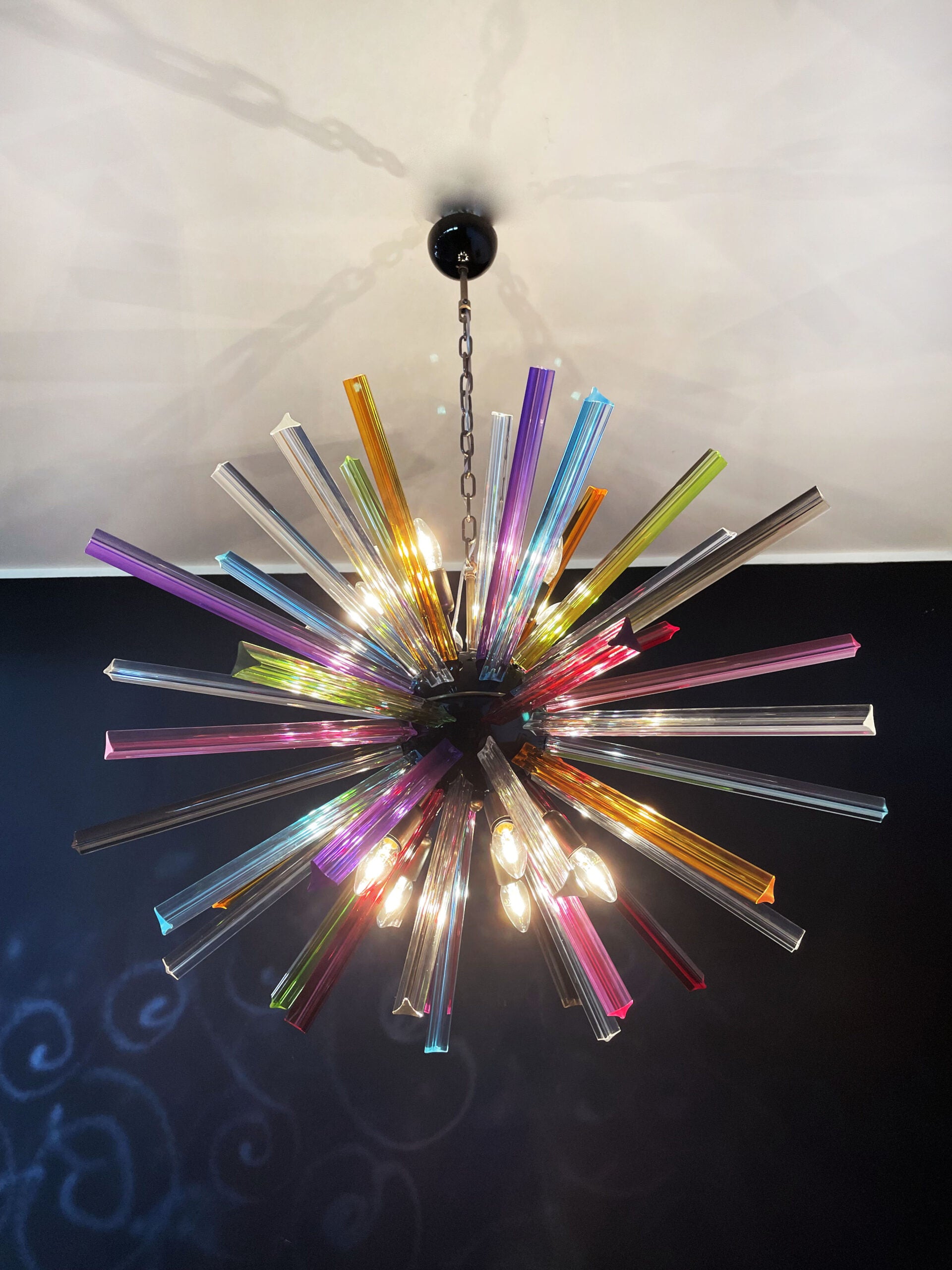 Lustre Murano – 50 Sputnik Multicolore – détail 2 – Murano Classics
