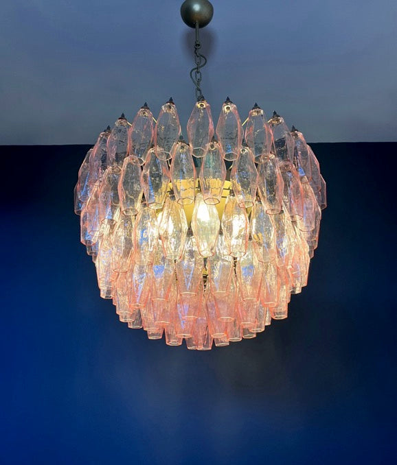 Lampadario Murano – 111 Vetro Poliedri Rosa – dettaglio 8 – Murano Classics