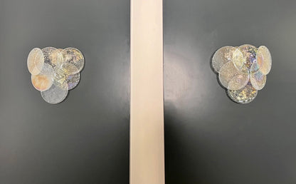 Murano Vegglampe | Iris Diskglass | 1 par