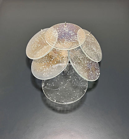 Murano Vegglampe | Iris Diskglass | 1 par