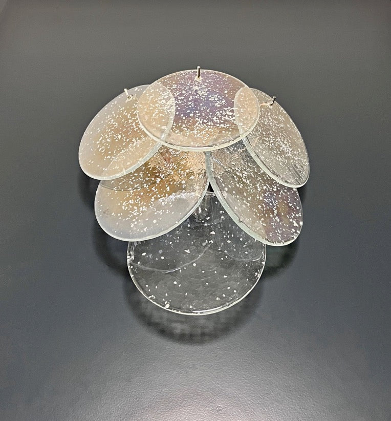 Murano Wall Lamp – 6 Iris Disc Glass – Set of 2 – detail 6 – Murano Classics