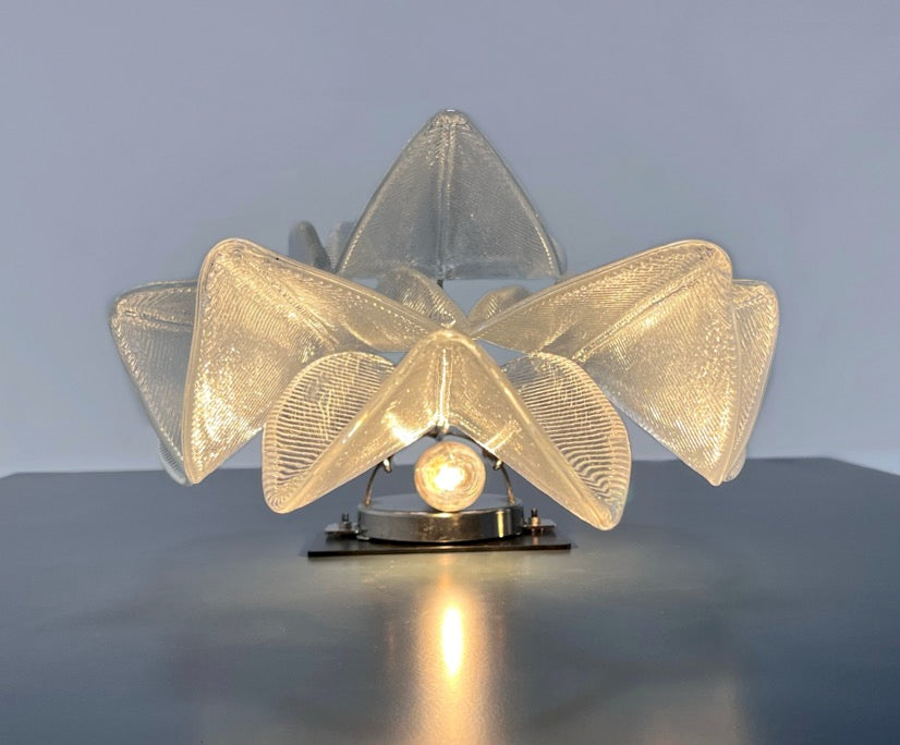 Murano Vegglampe – 6 Klare Rondiniglass – 2 stk – detalj 1 – Murano Classics