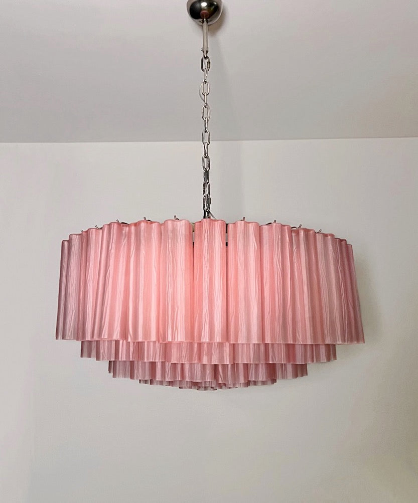 Murano Lysekrone | 101 Rosa Etsede Rørglass